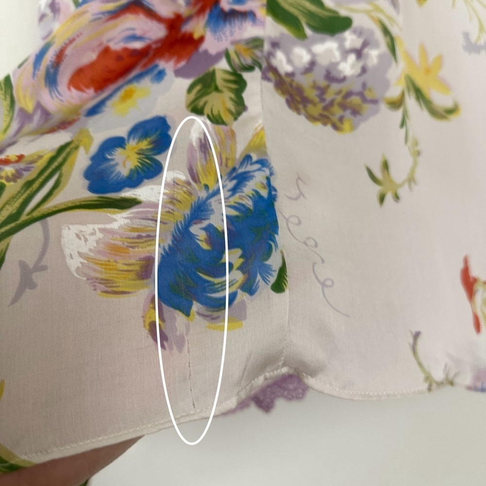 Anthro LEIFSDOTTIR Summer Twilight Floral Silk Dress - Picture 13 of 15